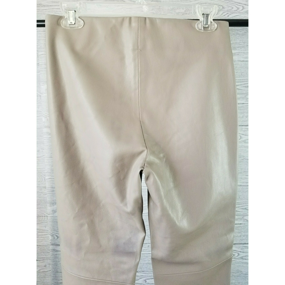 ZARA // faux leather leggings tan mink grey - Picture 4 of 16